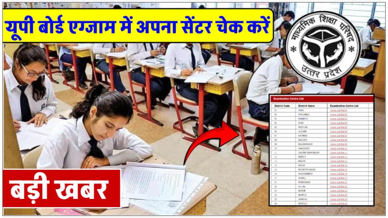 UP Board Center List Kab Jari Hoga: इंतजार हुआ खत्म यूपी बोर्ड 10th 12th का सेंटर लिस्ट, यहां से देखें अपना कॉलेज