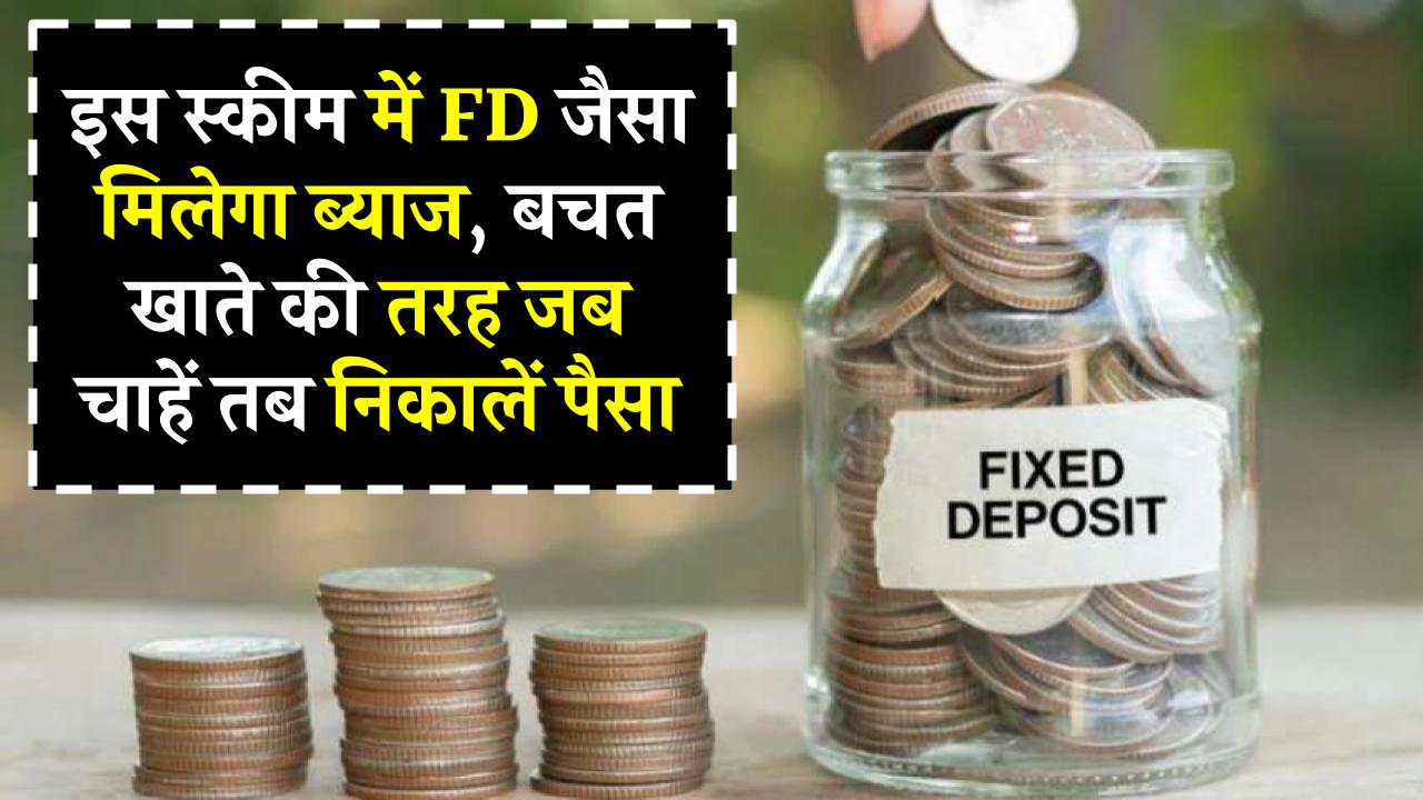 Bank Deposit : इस स्कीम में FD जैसा मिलेगा ब्याज, बचत खाते की तरह जब चाहें तब निकालें पैसा